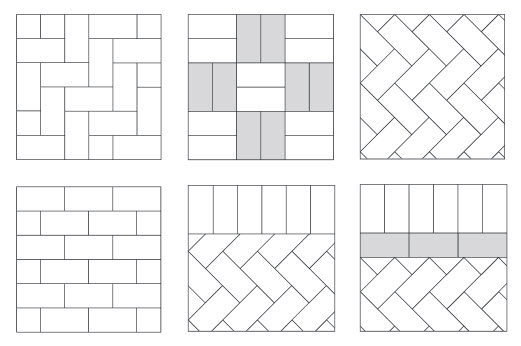 Different block paving designs from Cheltenham Driveways Gloucestershire UK 1